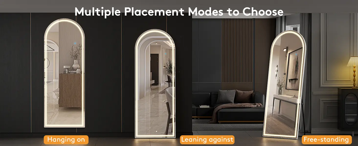 Oglindă cu cadru din aluminiu, detaliu 3